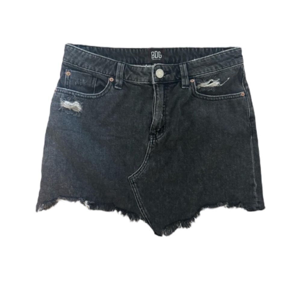 BDG Black Distressed Women denim Skirt